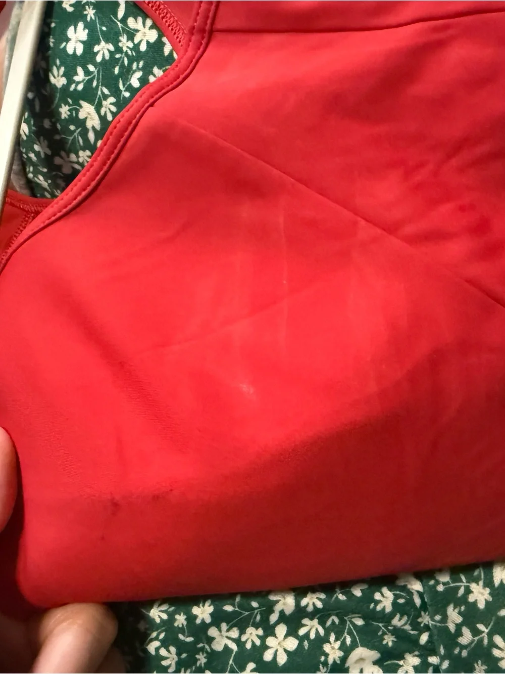 Lululemon Like A Cloud Bra Longline D/DD Cup Red 34D Strappy Sports Bra